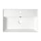 Alfi Brand ALFI brand ABC901-W White 24" Modern Rectangular Above Mount Ceramic Sink with Faucet Hole ABC901-W - alternate 7